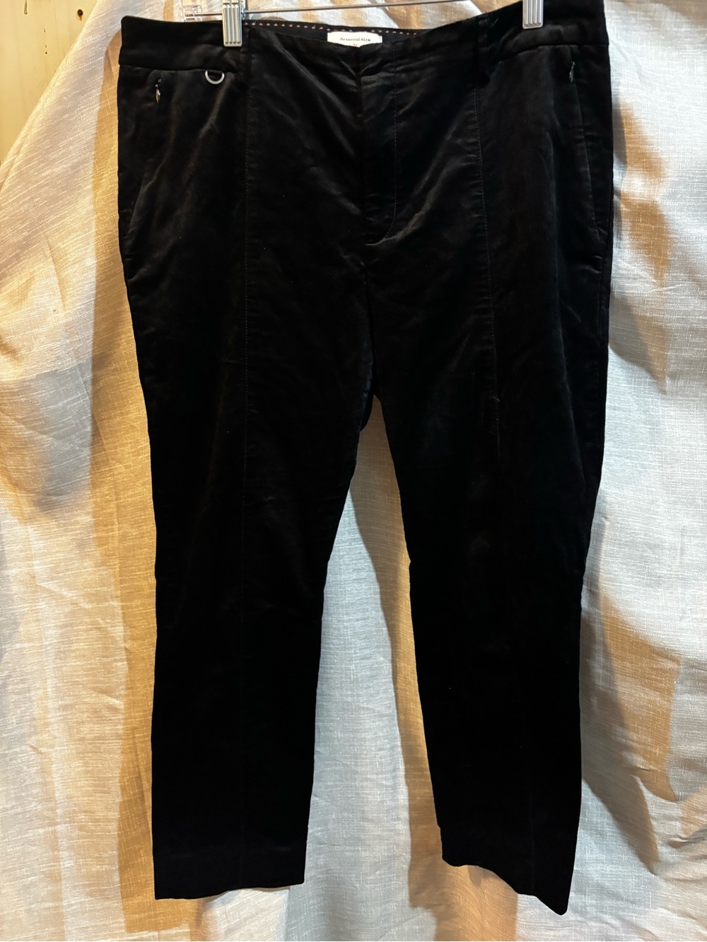 Anthropologie Black Corduroy Trousers